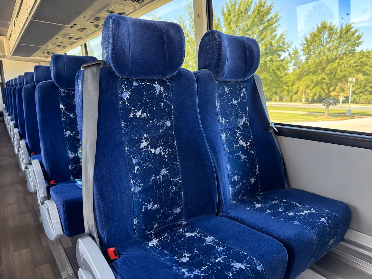 vacaville charter bus interior