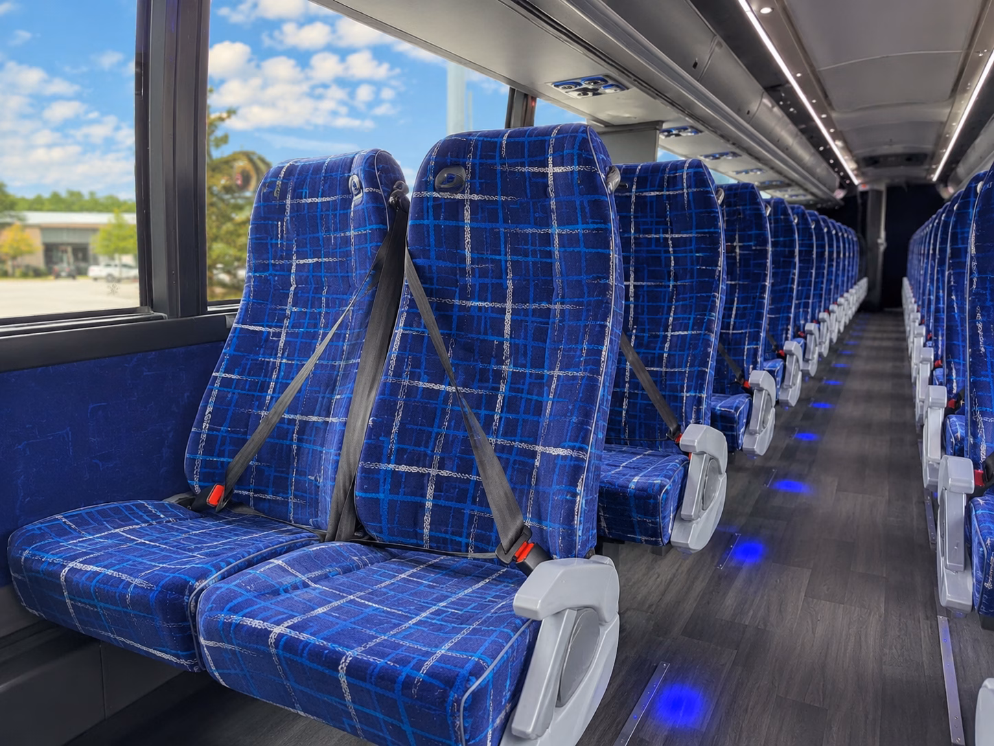 vacaville charter bus rental interior